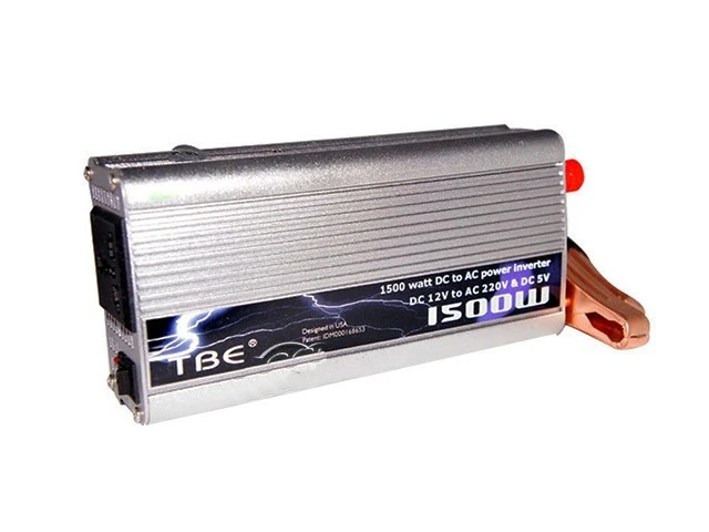 Inverseur 1500 watts 12v 220v pour caravane, voiture et bateau