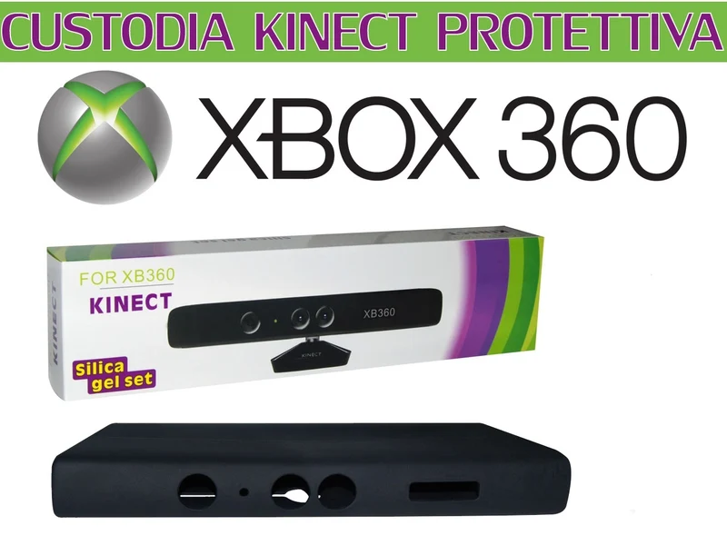 CUSTODIA IN SILICONE PER SENSORE BARRA KINECT XBOX 360 CASE PROTTETIVA SENSOR