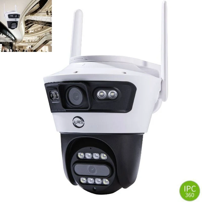 TELECAMERA IP ESTERNO WIRELESS SMART WIFI CLOUD ALLARME IP66 LED MOTION JORTAN 4