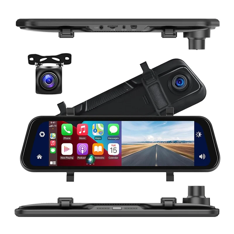 Dash Cam Auto | Telecamera per Auto con Registrazione Doppia HD 720P | Visione Notturna e GPS per Sicurezza Avanzata
