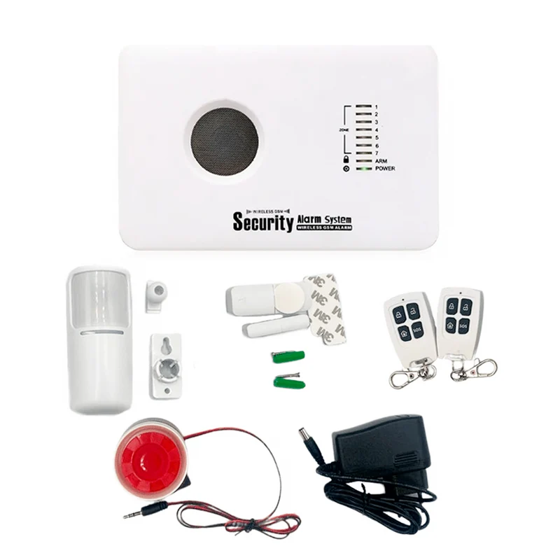 Kit d'alarme antivol domestique sans fil avec contrôle via application GSM