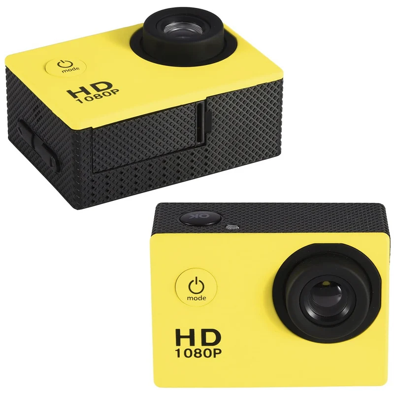 Action cam Full HD 1080P caméra de sport sous-marine jusqu'à 30 mt avec Kit