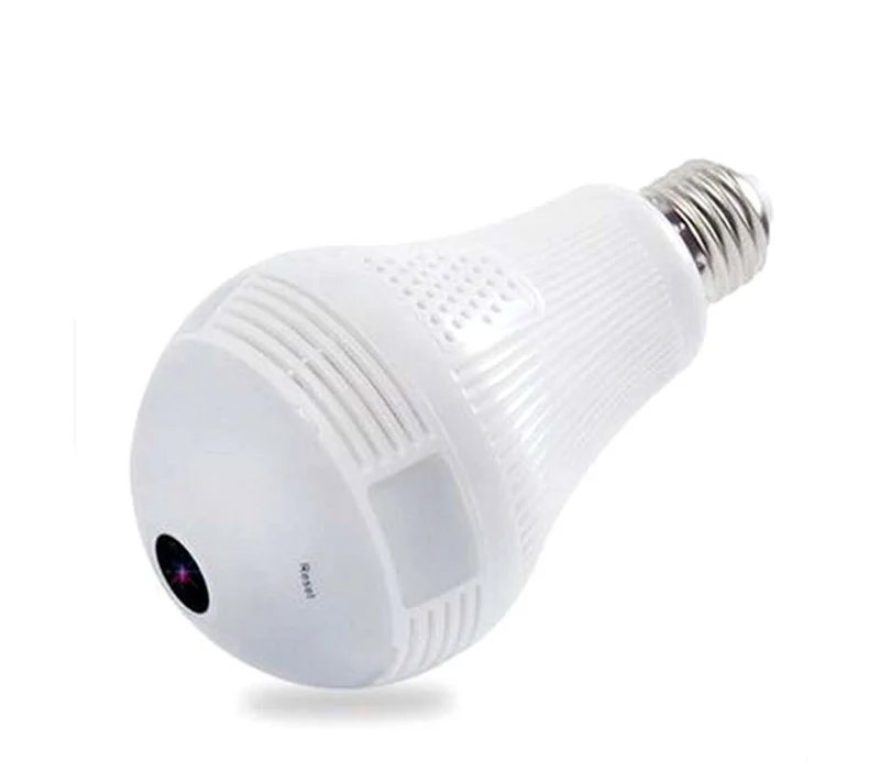 768881 Caméra de surveillance Wi-Fi ampoule E27 panoramique 360 ° 3D HD