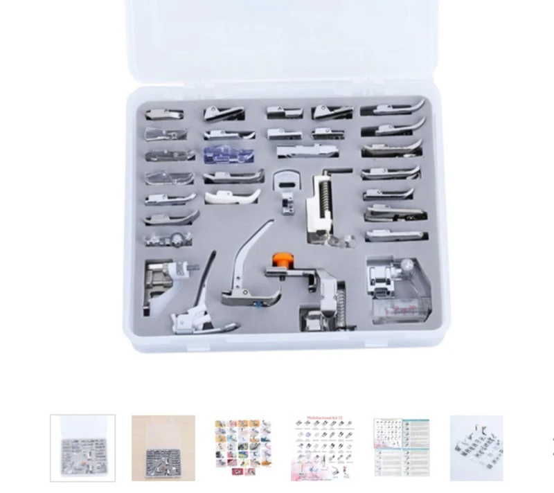 Coffret de 15 pieds de biche pour machines à coudre
