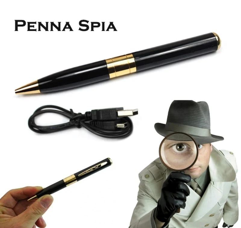 Stylo Crayon Espion - kit d'espionnage - micro sd mémoire vidéo audio