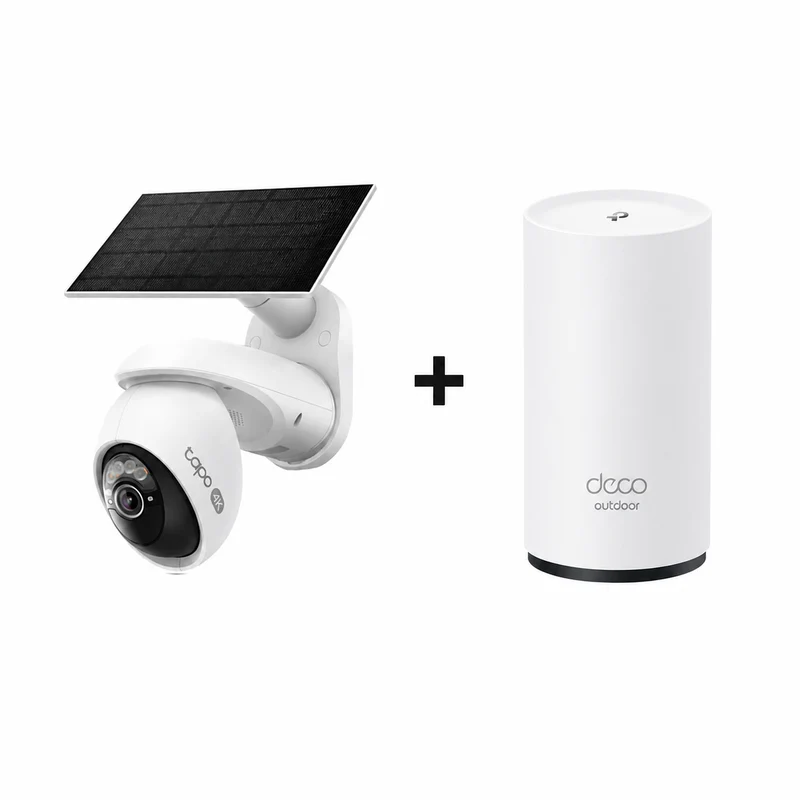 Tapo C660 Kit 4K 8MP + Deco X50-Outdoor Wi-Fi 6 Mesh AX3000 para Exteriores - Bundle