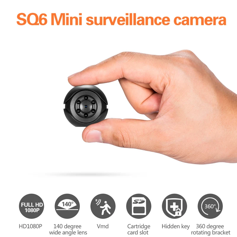 SQ6 Mini Camera 1080P Security Camcorder