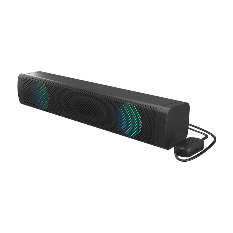 Barre de son PC RGB : Enceinte bureau, ordinateur portable, Jack et USB