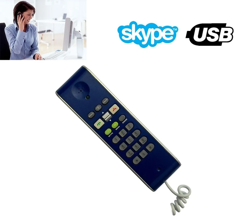 Téléphone VoIP USB compatible avec Skype pour appeler vos amis gratuitement
