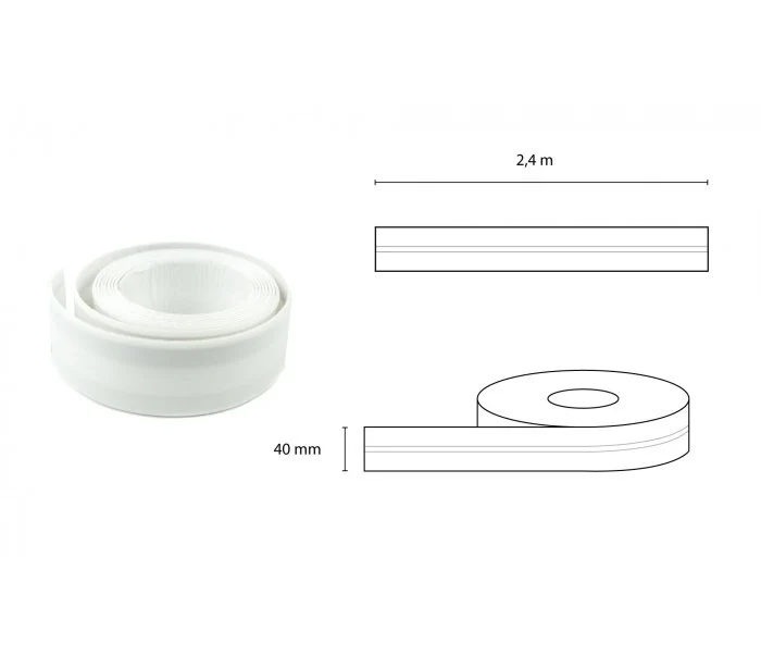 450 40 Geko Bande adhésive moulable étanche pour joint autocollante