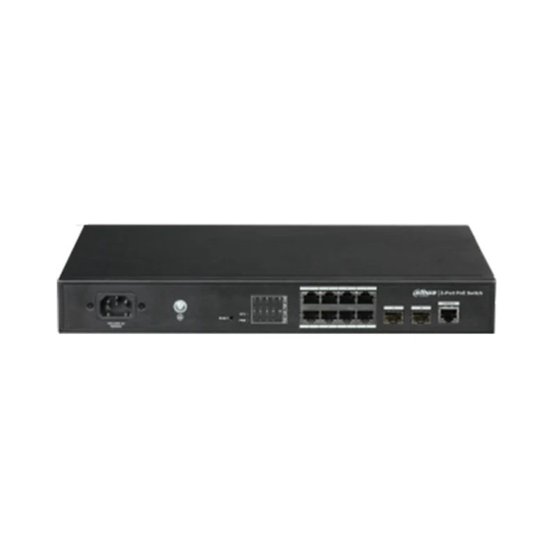 PFS4210-8GT-150 Switch PoE Gigabit 8 Porte + 2 SFP, Switch di Rete Professionale per Videosorveglianza IP - Dahua