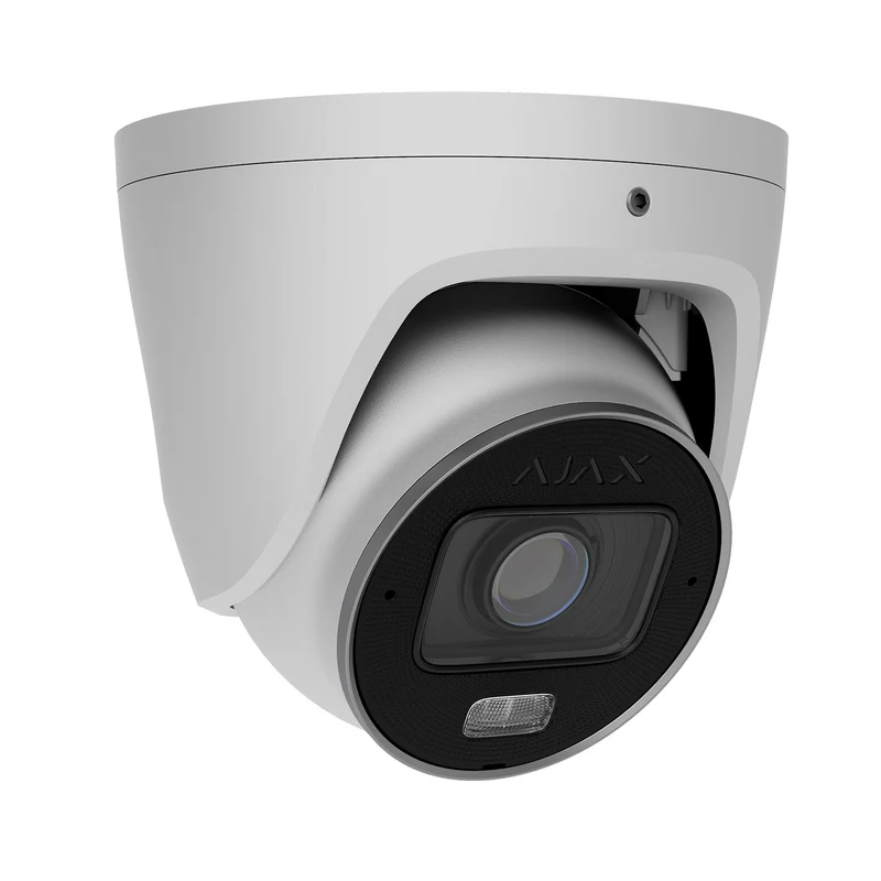 126283.197.WH1 - Ajax TurretCam HLVF 8MP Bianca Telecamera IP PoE AI Varifocale 2.8-12mm IR 60m True WDR ONVIF JetSparrow
