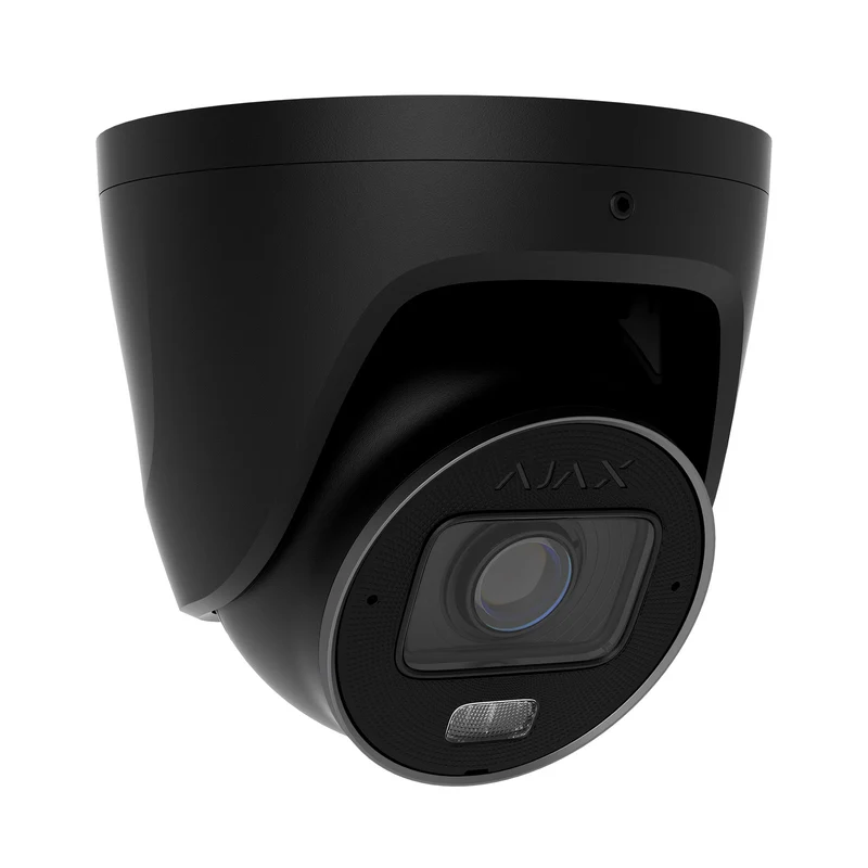 126280.197.BL1 - Ajax TurretCam HLVF 5MP Nera Telecamera IP PoE 3K AI Varifocale 2.8-12mm IR 60m True WDR ONVIF JetSparrow