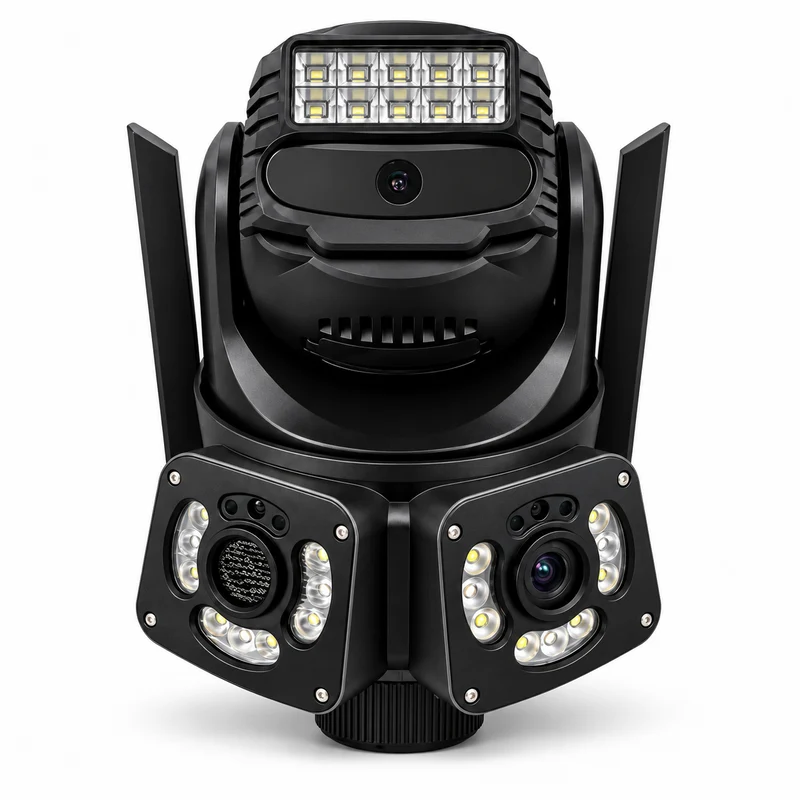 Telecamera WiFi Smart Esterno Vista Tripla PTZ Zoom 10X IP66