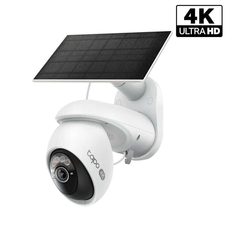 Tapo C660 Kit 4K Ultra HD Outdoor Pan/Tilt Security Camera with Solar Panel