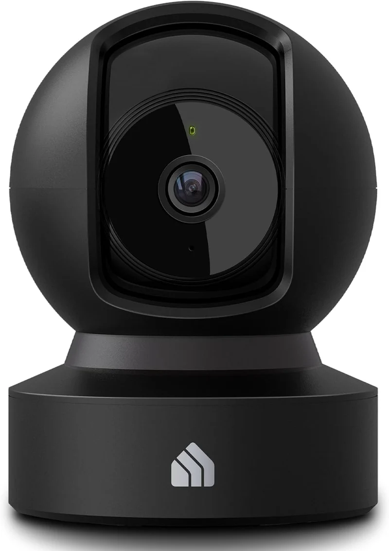 Smart Indoor Pan-Tilt Home Security Camera Black, Kasa EC71