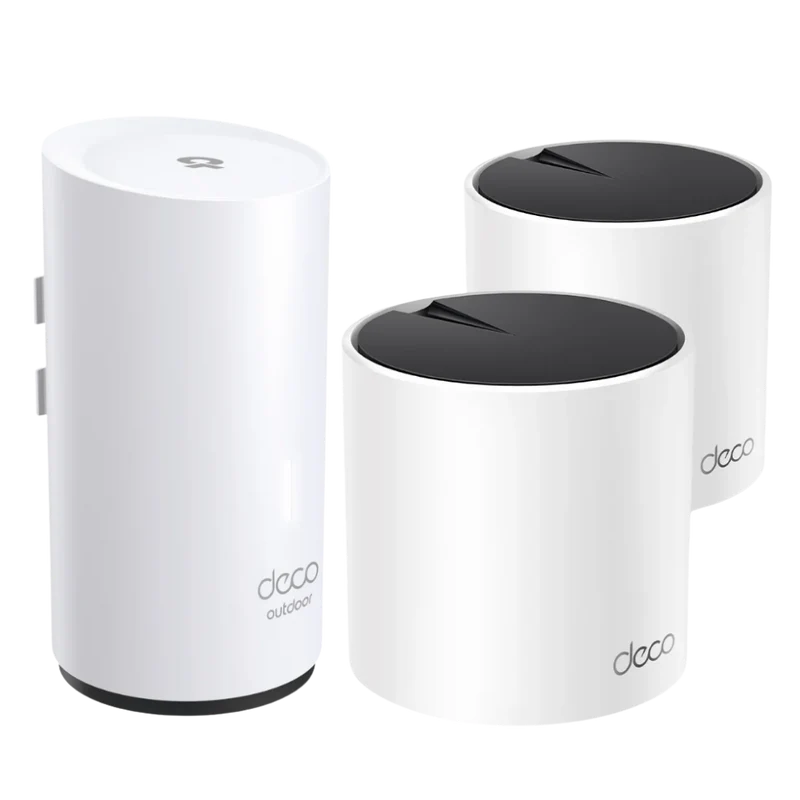 Deco X55(2-pack) + Deco X50-Outdoor(1-pack) | AX3000 Whole Home Mesh Wi-Fi 6 System