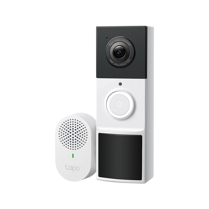 Tapo D210 - Timbre Inteligente con Video 2K 3MP, Visión Nocturna a Color, Protección IP65