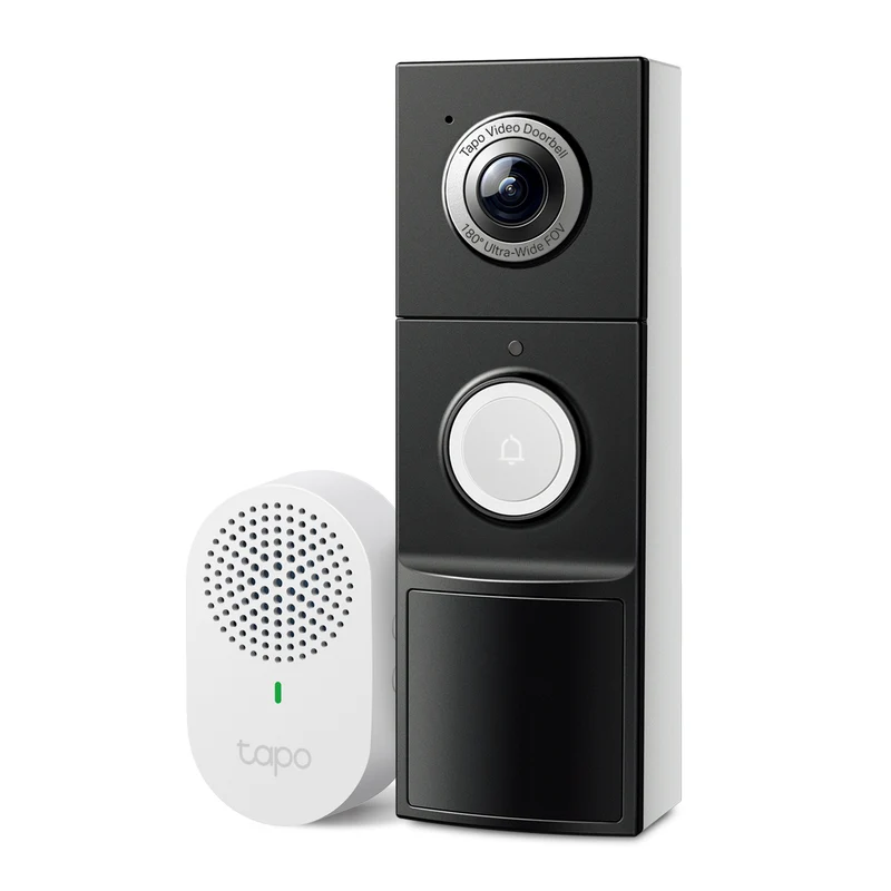 Tapo D235 - Timbre Inteligente con Video 2K 3MP, Visión Nocturna a Color, Protección IP66, Batería 10000mAh