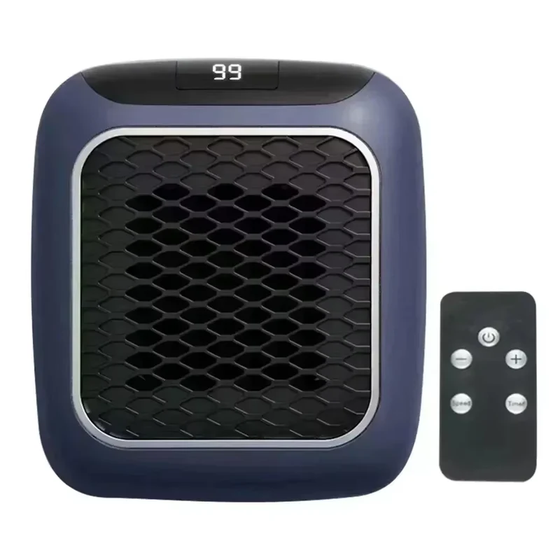 800W Mini Heater for Home Small Bathroom Heating Fans Wall Mounted PTC Ceramic Electric Heater with Remote Control Household