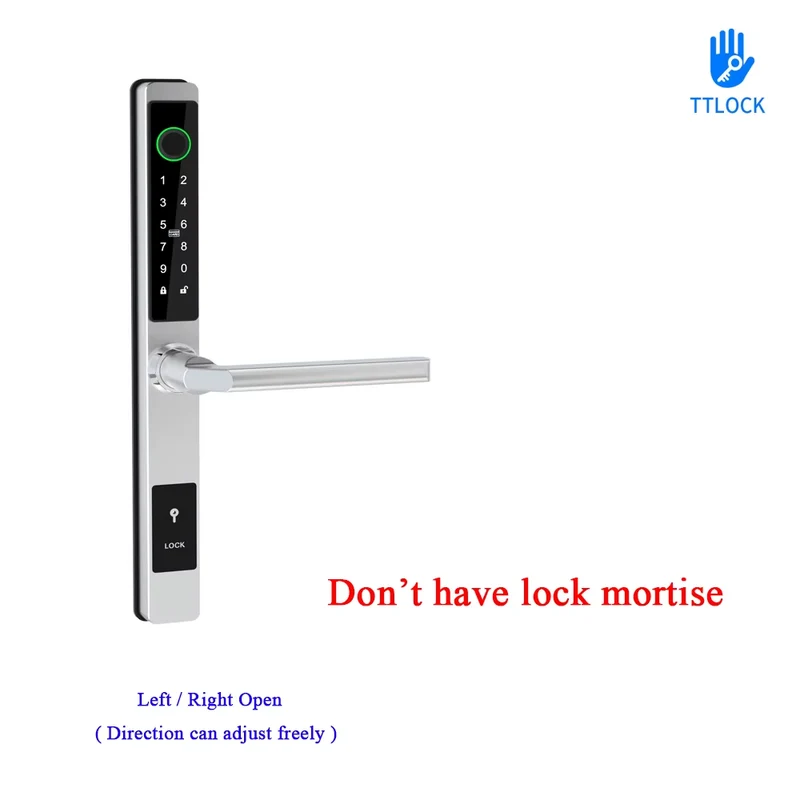 Waterproof Smart Lock – Fingerprint, Password & Card Access for Sliding Doors