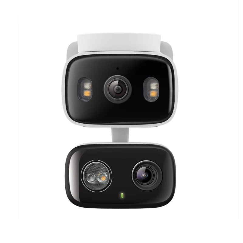 Tapo C246D - Cámara de Vigilancia Wi-Fi Doble Lente 2K QHD para Exterior/Interior, 360º, Detección IA y Resistencia IP65