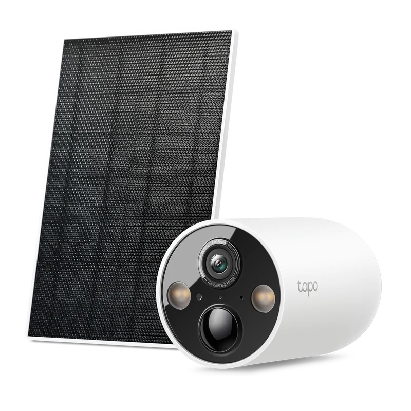 Tapo C425 Kit - Cámara de Vigilancia Wi-Fi con Batería y Panel Solar, Detección Inteligente, 2K QHD