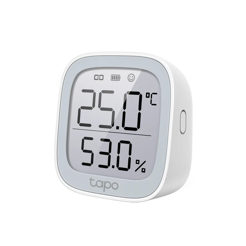 Tapo T315 - Sensor Inteligente de Temperatura y Humedad Tapo, Pantalla 2,7″, Batería de Larga Duración