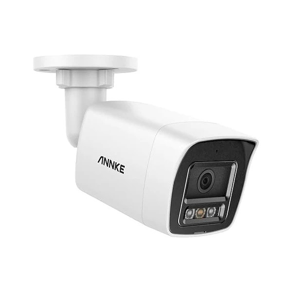 ANNKE 12MP PoE IP Camera Outdoor, Security Bullet Camera with Smart Dual Light for Home Surveillance, Human/Vehicle Detection, Color Night Vision, 2.8mm Wide Angle, Up to 512GB microSD Card, C1200