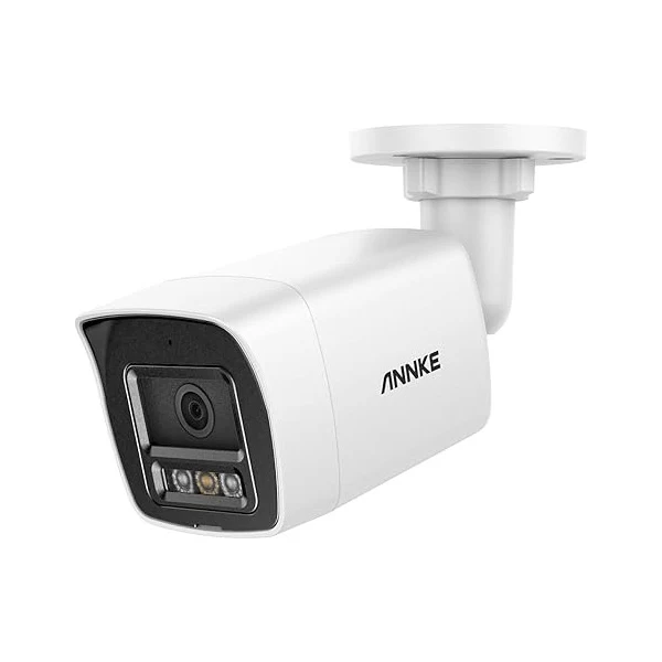 ANNKE Security 4K 8MP PoE Camera, Surveillance Outdoor AI IP Cam with Mic/Audio, AI Human/Vehicle Detection, Smart Dual Light, IP67, H.265+, Up to 512GB Storage, 4mm Lens, Color Night Vision