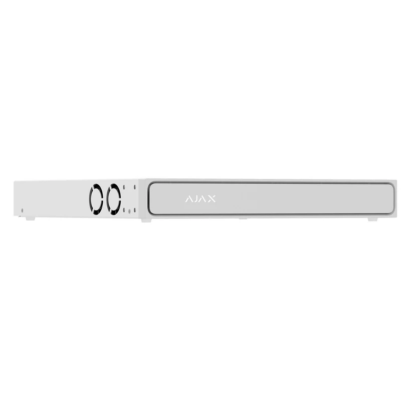 140917.122.WH1 - Ajax NVR H2D16PAC Bianco 16 Canali PoE 4K HDMI NVR IP 12MP con AI, 16 Porte PoE, H.265, 2 HDD 16TB, ONVIF