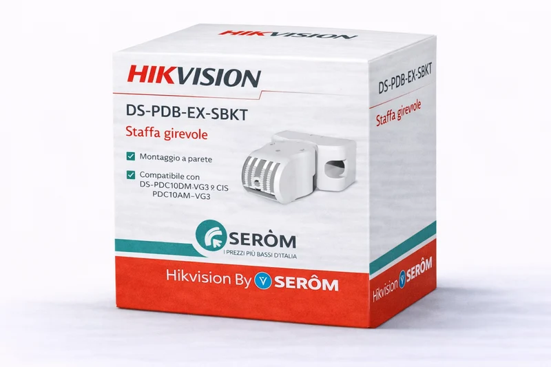 DS-PDB-EX-SBKT - Staffa girevole - Per montaggio a parete - Per rivelatori DS-PDC10DM-VG3 e DS-PDC10AM-VG3 - Hikvision