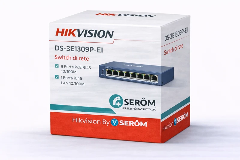 Hikvision Digital Technology DS-3E1309P-EI switch di rete Gestito L2 Fast Ethernet (10-100) Supporto Power over Ethernet (PoE) Grigio