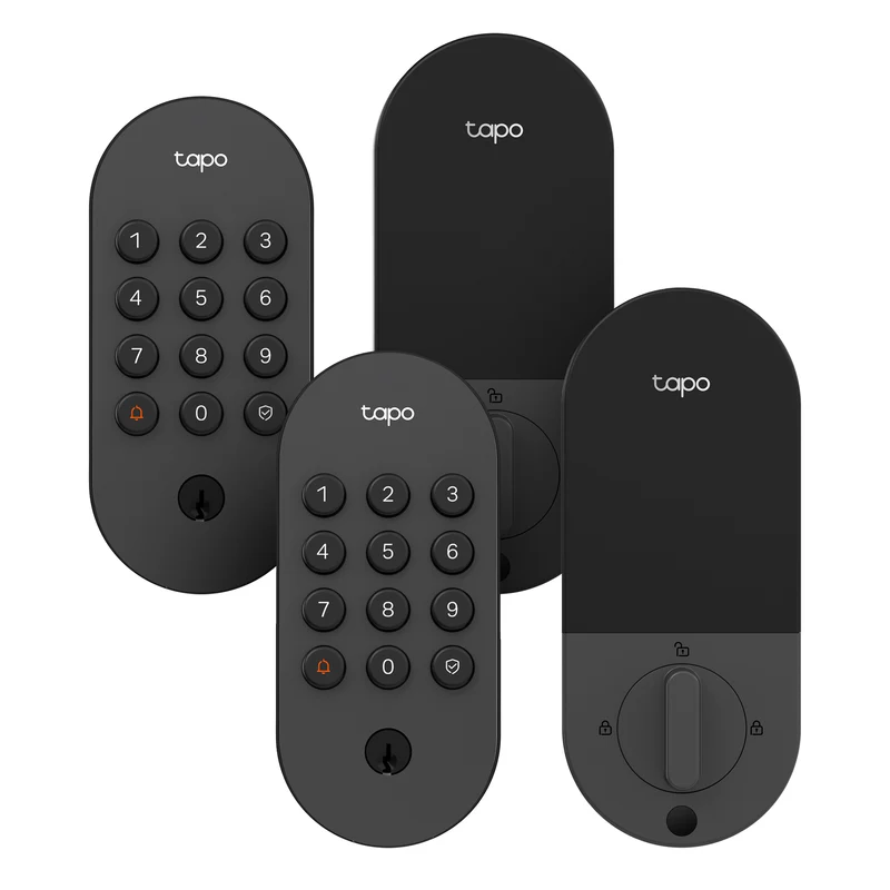 Keyless Smart Wi-Fi Deadbolt Door Lock, Tapo DL100 2-Pack