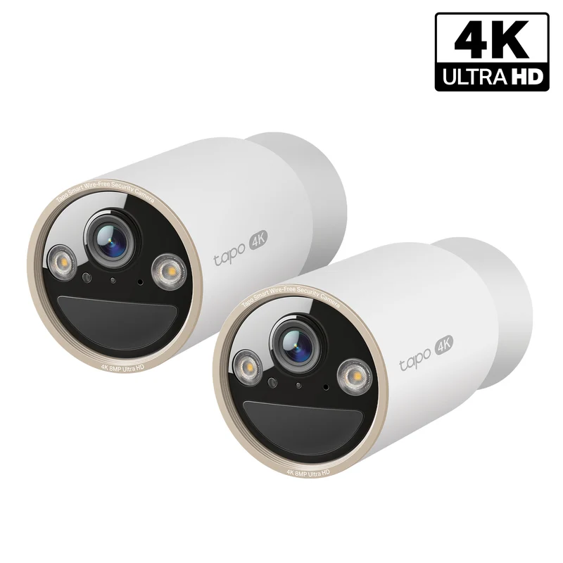 MagCam 4K Ultra HD Battery Powered Security Camera, Tapo C460 2-Pack
