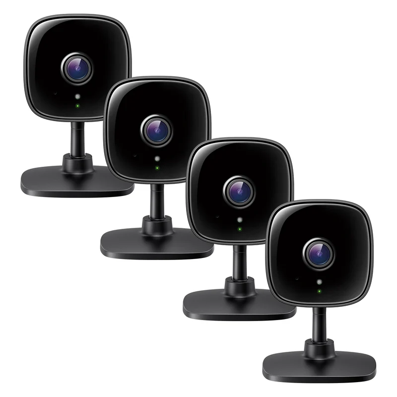 4-Pack 2K Indoor Security Camera Black Tapo C111 P4