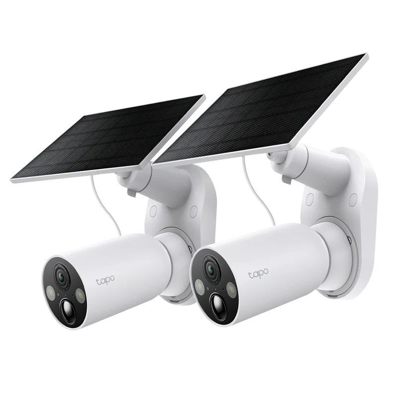 MagCam 2K Solar QHD Outdoor Security Camera, Tapo C425 Kit V2 2-Pack