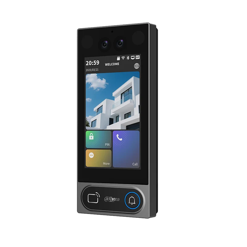 VTO6631QB-WP - Videocitofono IP WiFi 5" Touch 2MP AI Riconoscimento Facciale PoE IP65 RFID Bluetooth - Dahua
