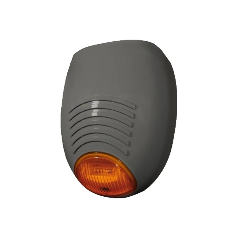 SR 136 Silver Sirena Esterna Autoalimentata 100 dB con LED Blu e Protezione Antisabotaggio IP54 - AMC