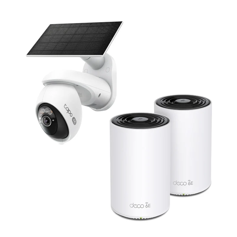Deco 6E + Smart Home 4K Solar Security Kit