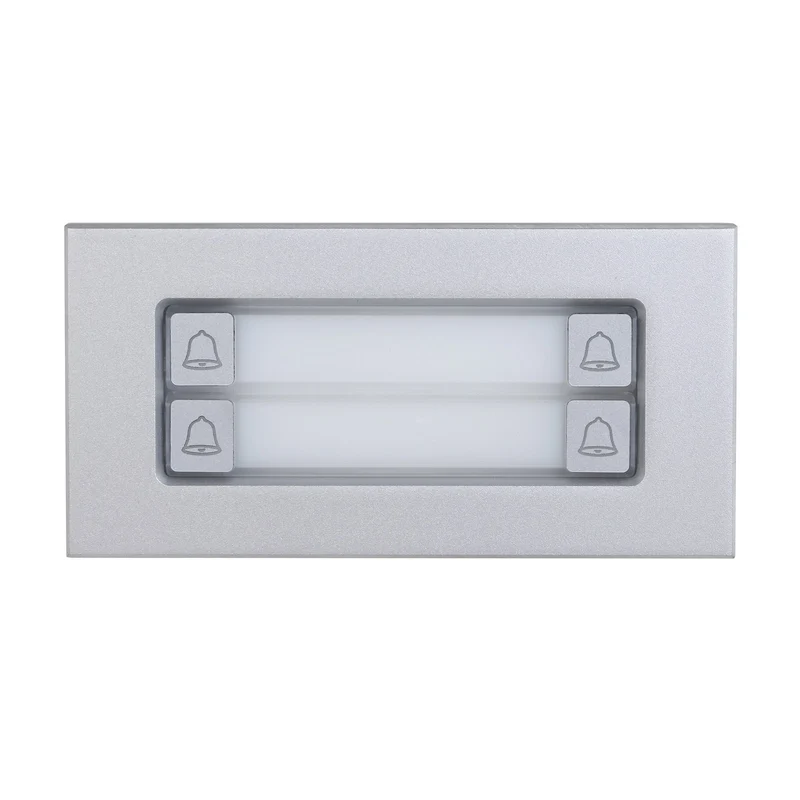 VTO4202F-MDB4 Modulo Pulsantiera 4 Pulsanti IP65 IK07 Alluminio Videocitofono Esterno Incasso Superficie - Dahua