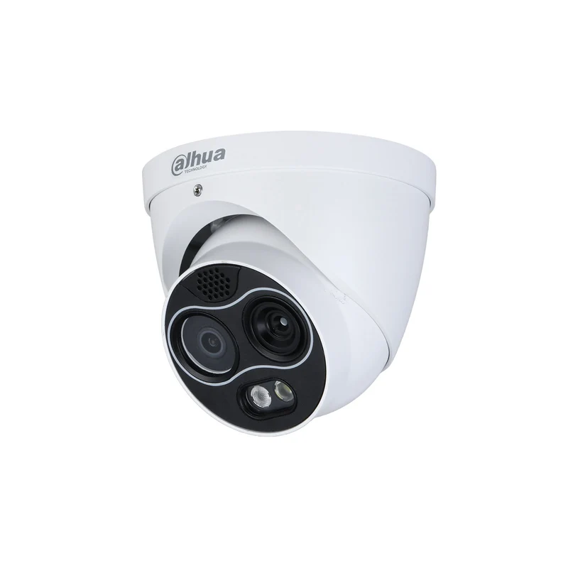 TPC-DF1141-HS Telecamera Termica Dome Dual Lens 4MP con Ottica Termica 2mm IR 30m Deterrenza Attiva Audio Allarme IP - Dahua