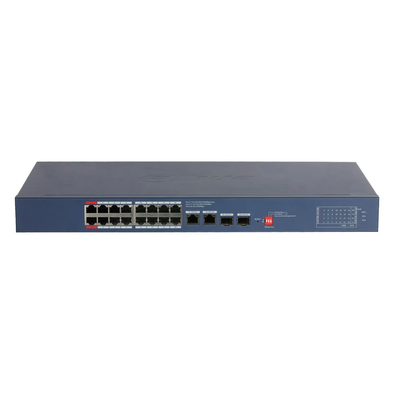 S4220-16GT-190-V2 Switch PoE Gigabit 16 Porte 190W Cloud Managed con SFP per Videosorveglianza IP - Dahua