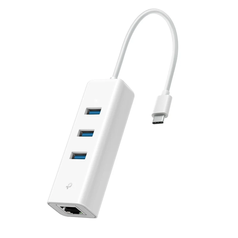 UE330C | USB-C 3-Port Hub with Gigabit Ethernet, 5Gbps, Plug & Play