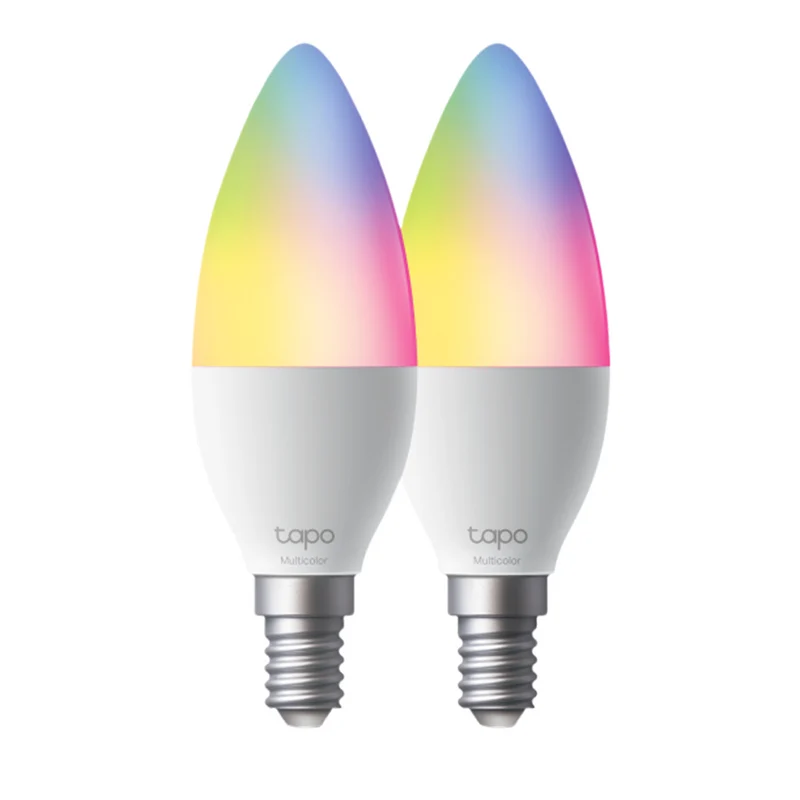 Tapo L430C (2-Pack) | Smart Multicolour Light Bulb, Tunable White, Voice Control