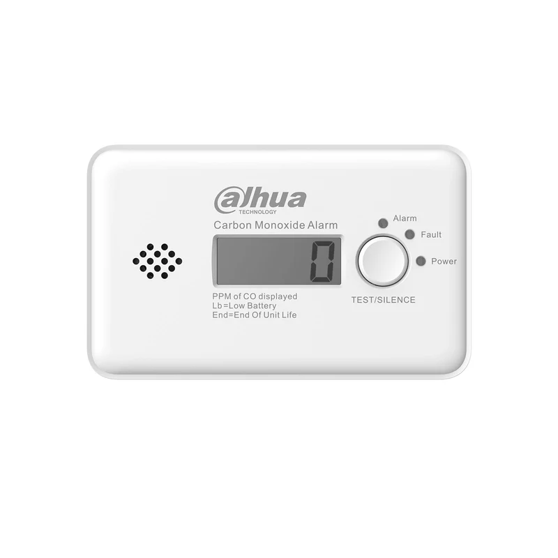 HY-GC21B-W2-868 Rilevatore Monossido di Carbonio Wireless 868MHz Sensore Elettrochimico 85dB Display LCD AES128 EN50291 - Dahua