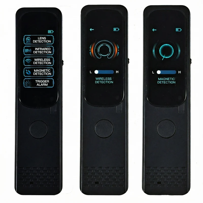 F666 Rilevatore scanner professionale di Microspie e Telecamere 50MHz-8GHz - Rileva GPS Tracker, Microfoni, Telecamere Wireless con Schermo Touch LCD, Portatile per Auto, Ufficio, Viaggi con allarme porta