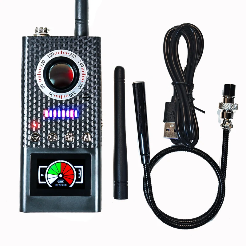 K66 Scanner di Segnali GSM GPS EMF Rilevatore di Telecamere Nascoste microspie per Privacy e Sicurezza localizzatori GPS Auto, controllo Casa e Ufficio sistema AI integrato intelligente