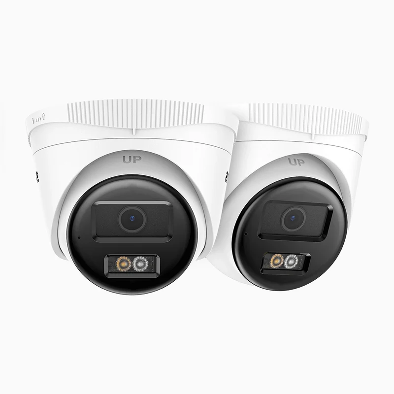 C500 - 2-Pack 3K Outdoor Dual Light PoE Security IP Camera, Color & IR Night Vision, 3072 × 1728 @ 20fps, Smart Human & Vehicle Detection, Built-in Microphone, IP67