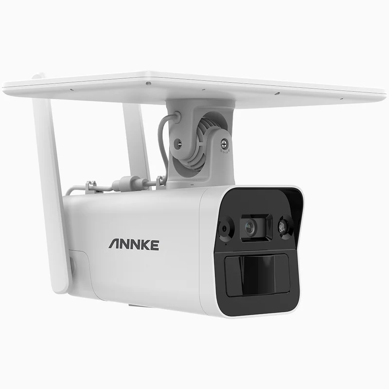 SCN400 - 4G LTE Solar-Powered Outdoor Security Camera, 100% Wire-Free, 4MP Resolution, Built-in Battery, Two-Way Audio, PIR + Radar Motion Detection